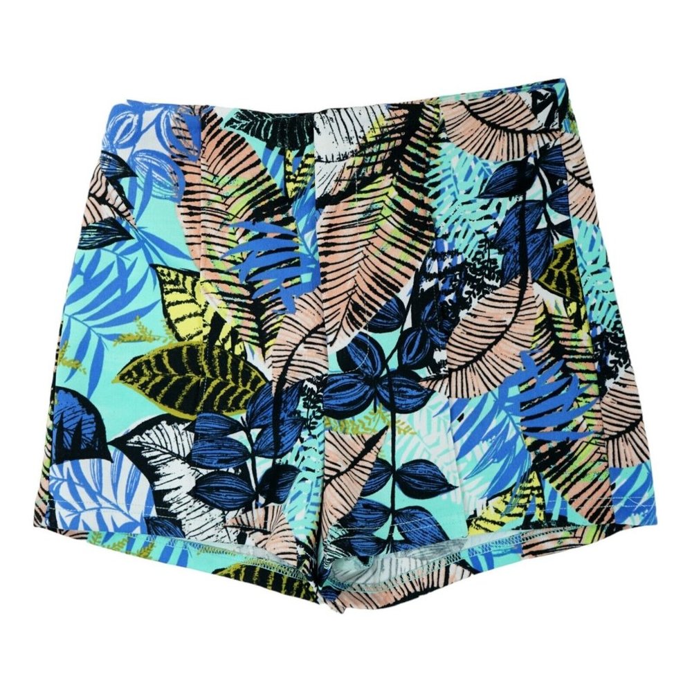 Jealous Tomato Floral Print Multi-Color Shorts Size Small S ~ Zipper